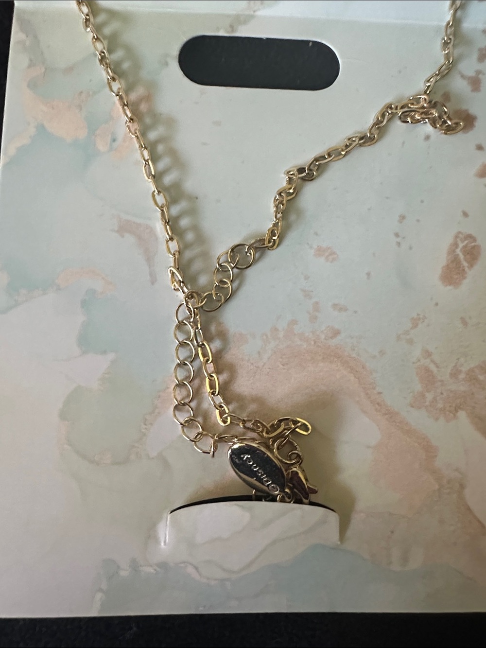 Disney Disneyland Script Logo Necklace - Gold Tone - Picture 4 of 7